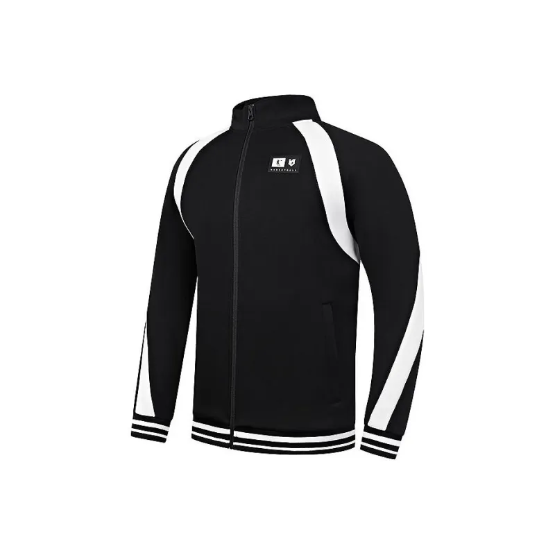 QIAODAN Jackets Coats Men's Black/Jordan White-0