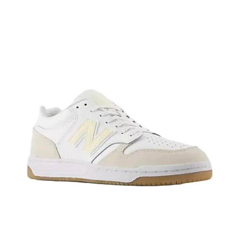 New Balance NB 480 Anti Slip Wear Resistant Low Top Skateboard Shoes Unisex White-2