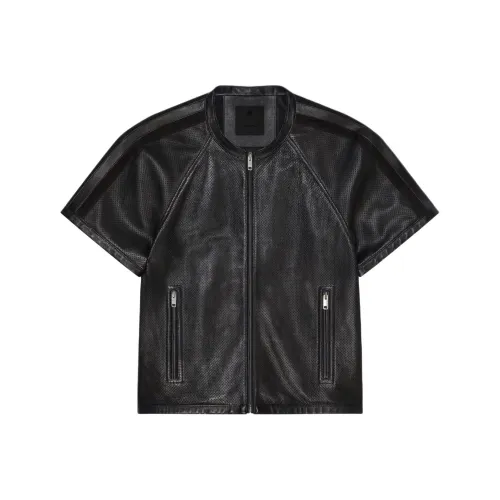 GIVENCHY SS24 Leather Jacket Men's Black