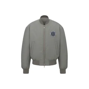 DIOR Logo Embroidered Bomber Jacket