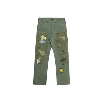 False Perception Cargo Pants Unisex Army Green