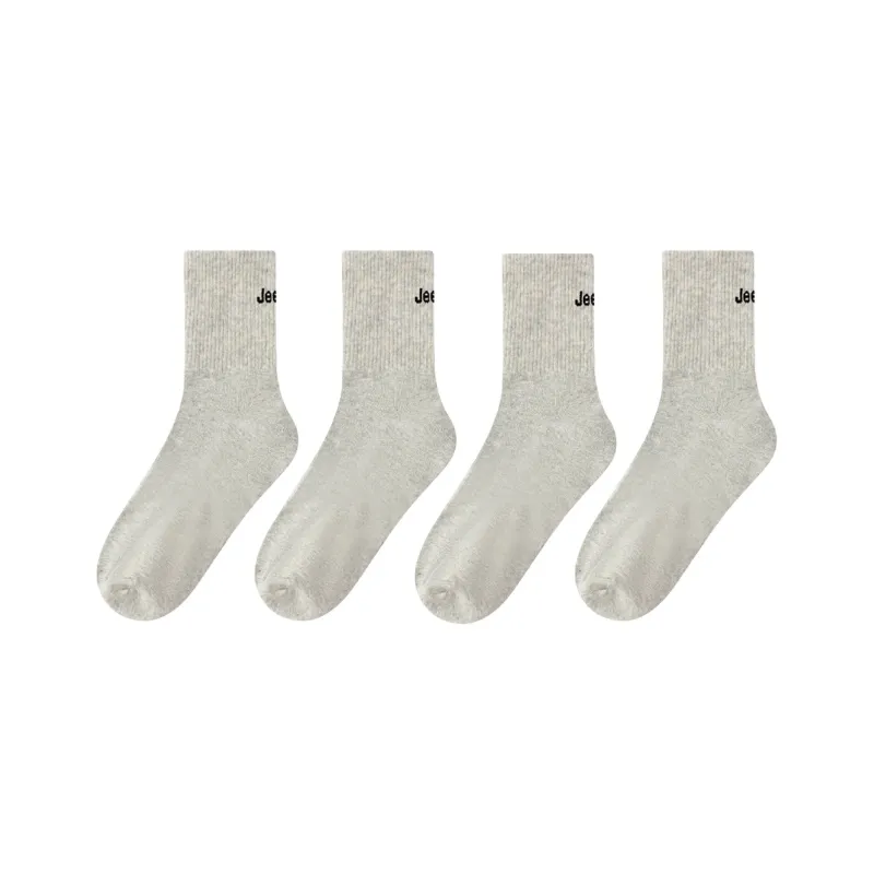 Jeep Mid Calf Socks Unisex 4 Pack-8