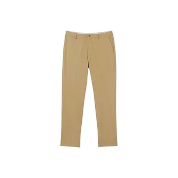 Burberry Icon Stripe Inside Detail Slim Fit Chinos Beige