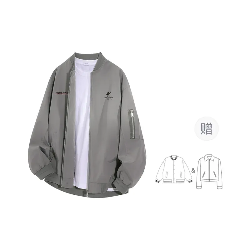 YOSICIL Jackets Coats Unisex Navy Blue-14