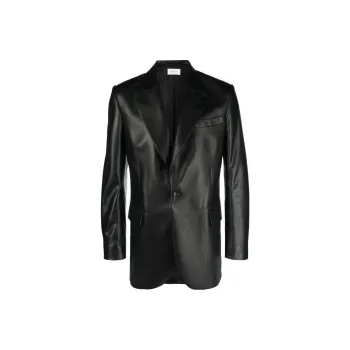 BALLY Leather Jackets Men Black