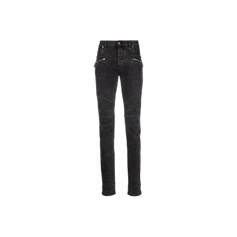 BALMAIN Slim fit Biker Jeans-0