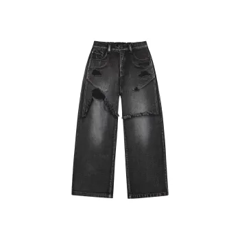Mmlg Jeans Unisex Washed Denim Black