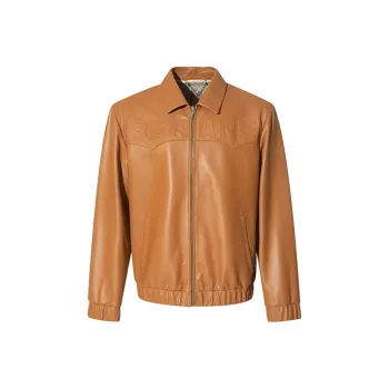 RARE Leather Jacket Men's Light Brown