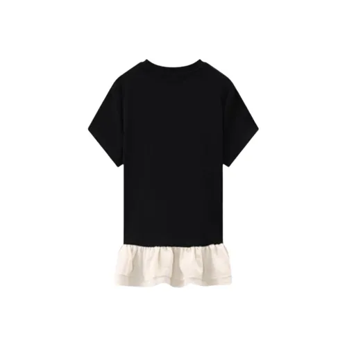 Mu Xiao Xin Set in Sleeve T Shirt Women's Black