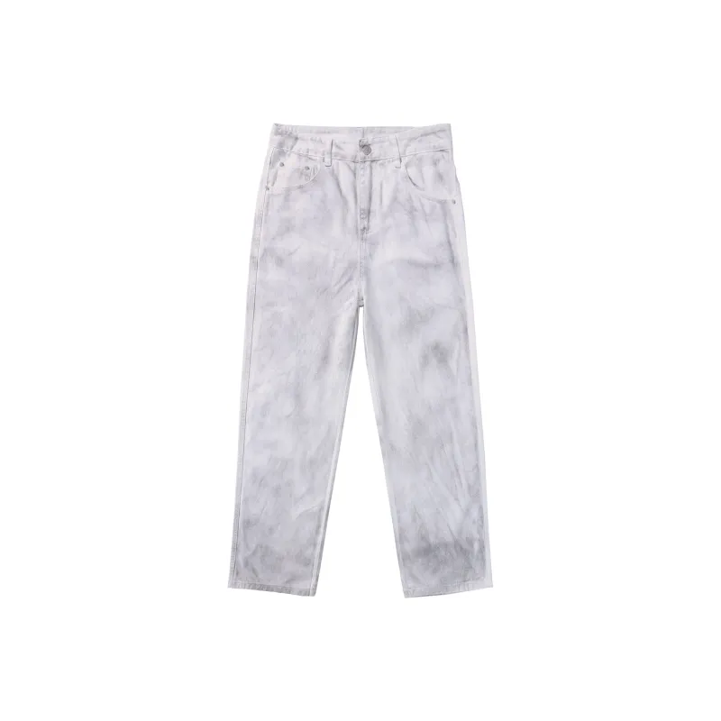 SANTASTIC Jeans Men's White Distressed Pants-0