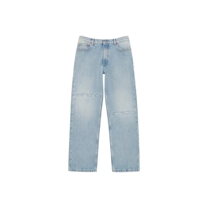 MM6 Maison Margiela Distressed effect Straight leg Jeans-0