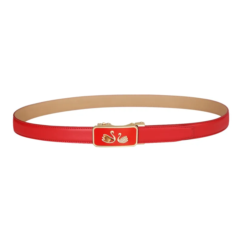CATELLES Cow Split Leather Belts Women's 2.4cm-18