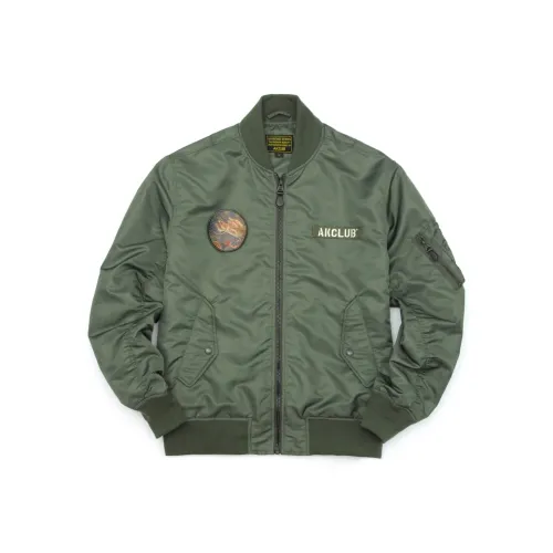 AKCLUB Jackets Coats Men's Army Green