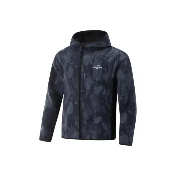 LiNing Fitness Series Jackets Coats Men's Black/Rock White Gray