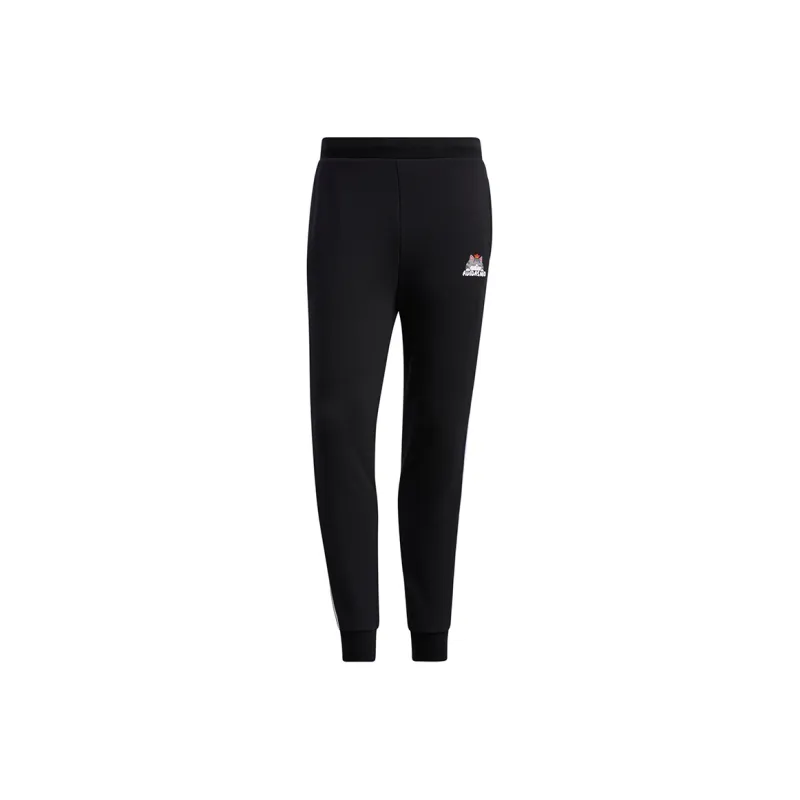 Adidas Neo x WUHUANGWANSUI LIANMINGKUAN Knitted Sports Pants Men's Black-0