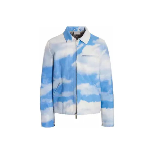 VTMNTS Leather Jackets Men Blue
