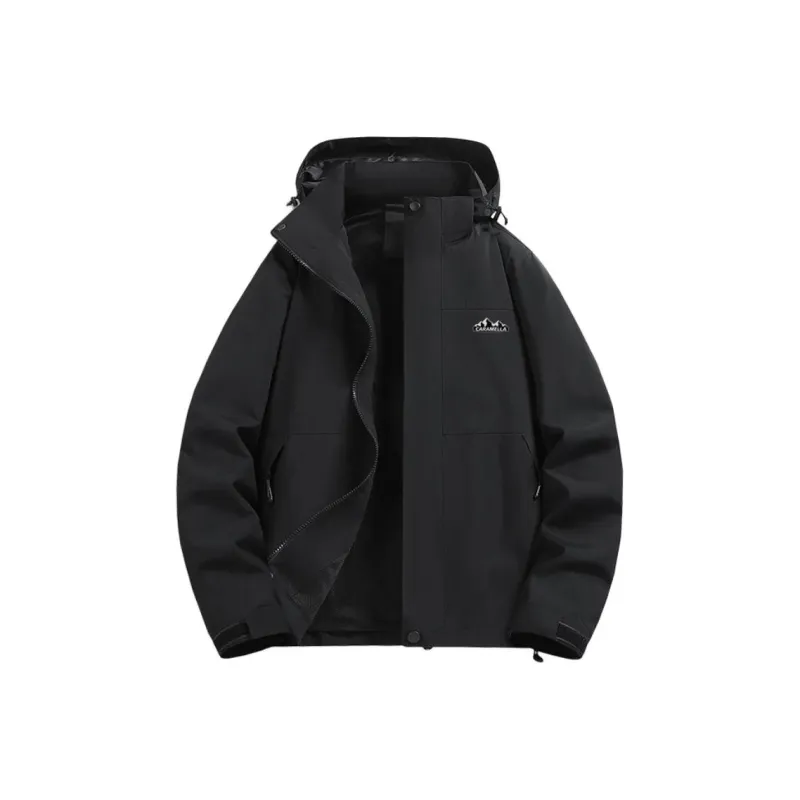 Caramella Jackets Coats Unisex Black-2