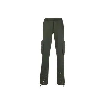 OFF WHITE SS21 Knitted Sweatpants Men Green