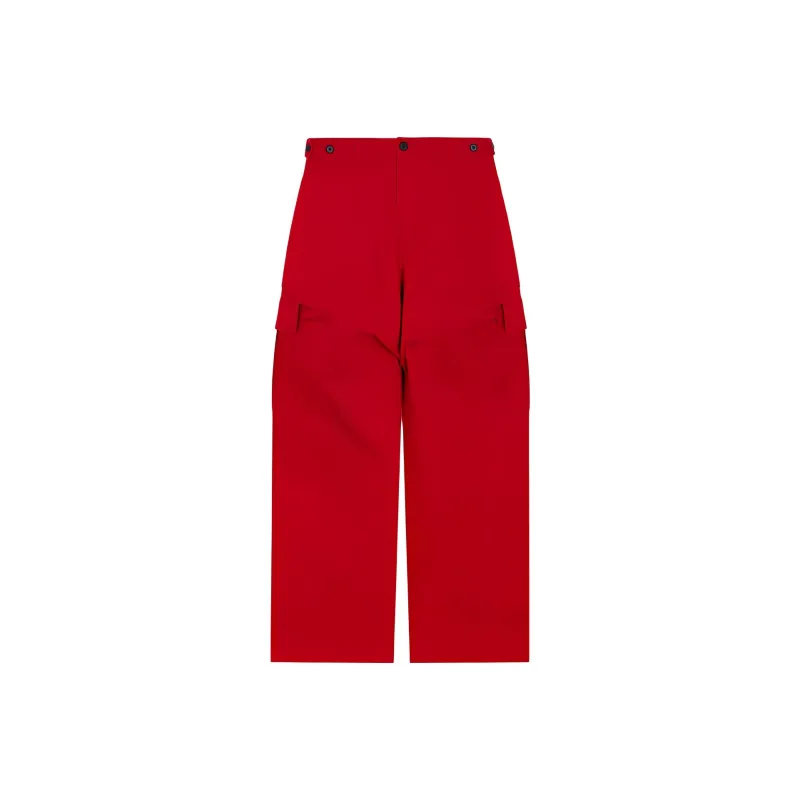 WE11DONE FW23 Cargo Pants Men's Red-0