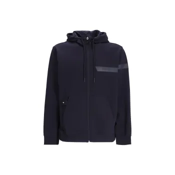 HUGO BOSS Rubberised logo Zip up Hoodie