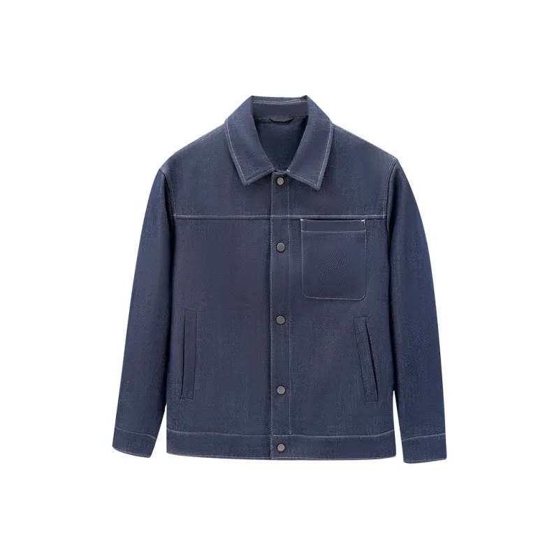 Merry City Jackets Coats Men's Denim Blue-0