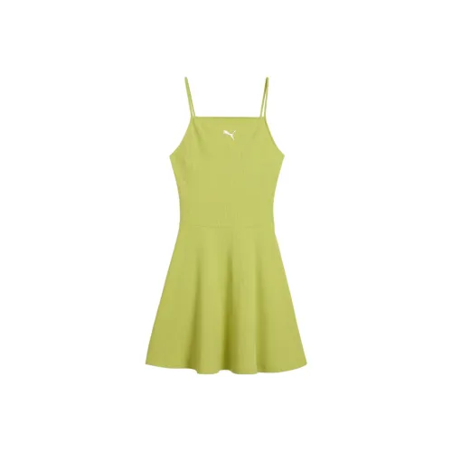 PUMA Wardrobe Essentials Women's Ribbed Flared Short Dress