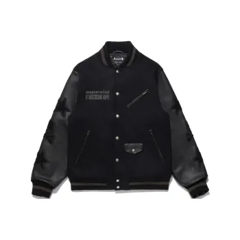 Mastermind Japan X A BATHING APE Mastermind JAPAN Co branded Jackets Unisex Black