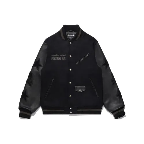 Mastermind Japan X A BATHING APE Mastermind JAPAN Co branded Jackets Unisex Black
