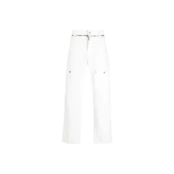 BALMAIN Straight Denim Cargo Pants