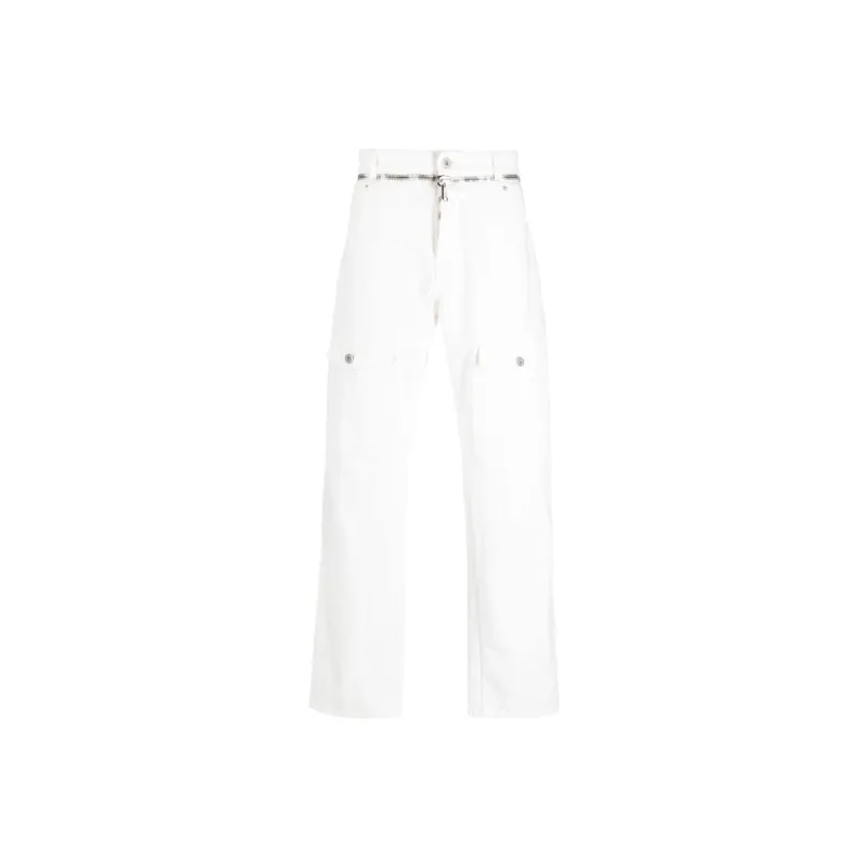 BALMAIN Straight Denim Cargo Pants-0