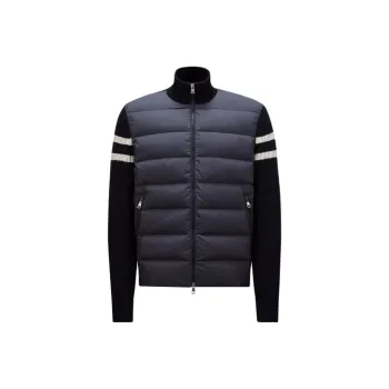 Moncler Quilted Zip Up Sweater