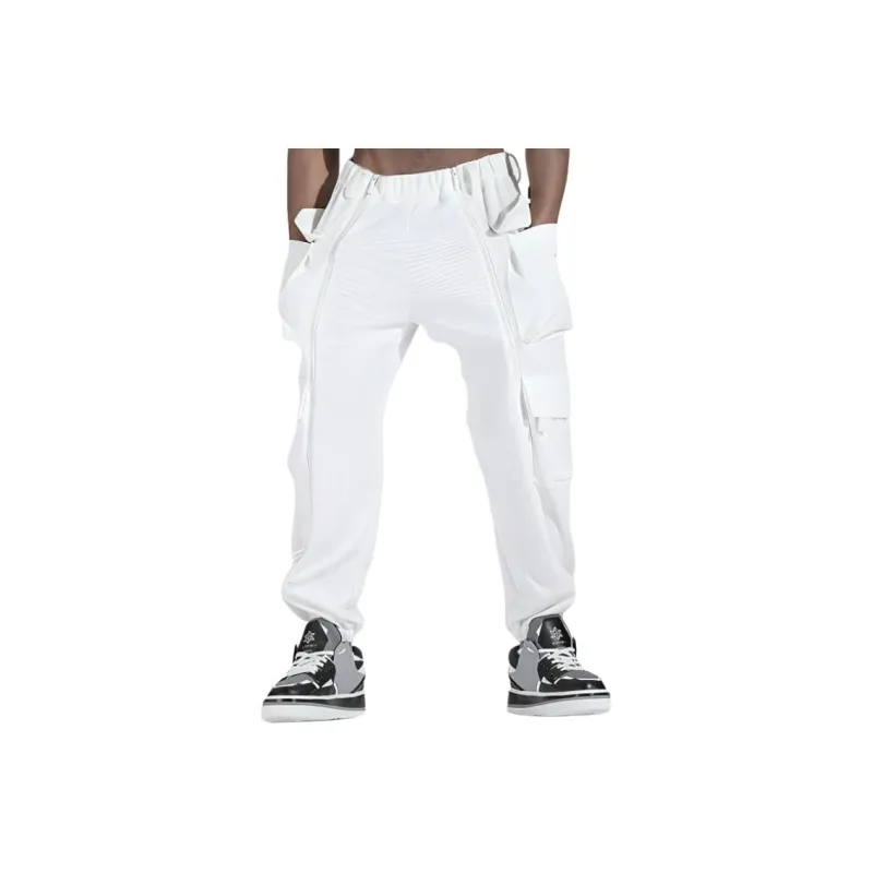 NORVINCY Trendy Solid Color Versatile Outdoor Cargo Pants Unisex-5