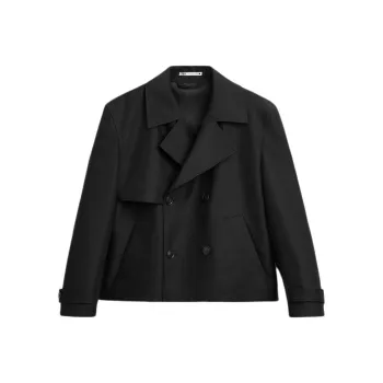 ZARA Trench Coats Men Black