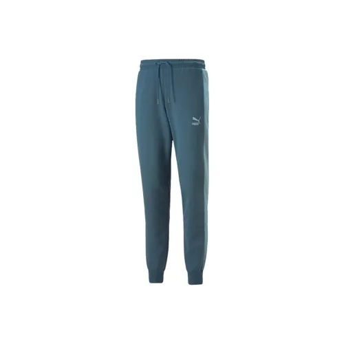 PUMA Fall 2022 T7 Collection Knitted Sports Pants Men's Green