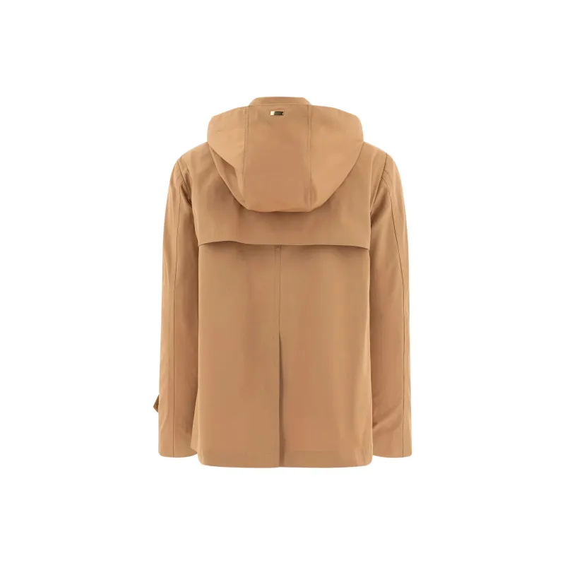 HERNO Double Breasted Hooded Jacket-1