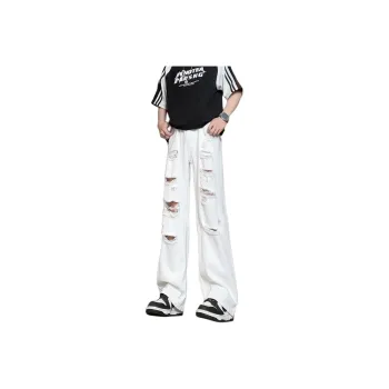 UPXIW Jeans Unisex White