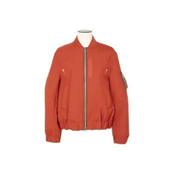 Sacai Suiting Bonding Zipped Bomber Jacket