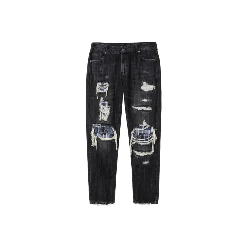 FIRE 2 COLD EGO Straight Jeans Men's Black
