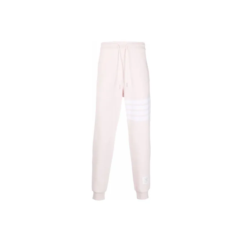 THOM BROWNE· Knitted Sweatpants Men's Pink-0