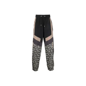 BALMAIN Colour blocked Monogram Track Pants