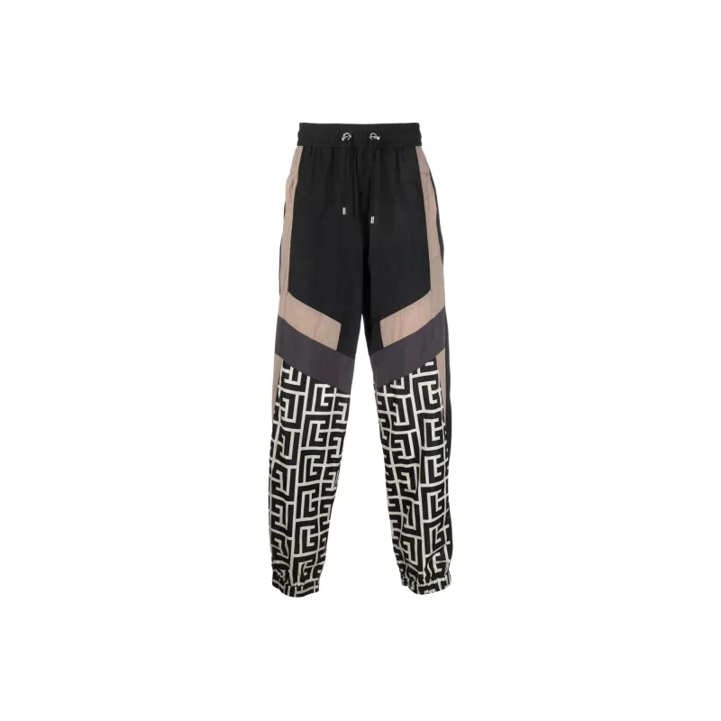 BALMAIN Colour blocked Monogram Track Pants-0