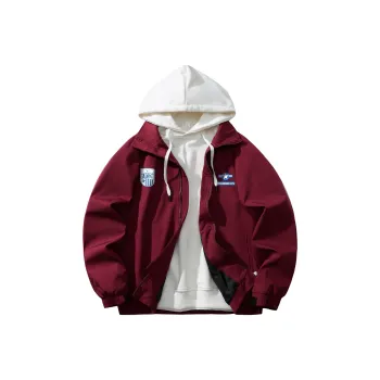 TITH Jackets Coats Unisex Burgundy