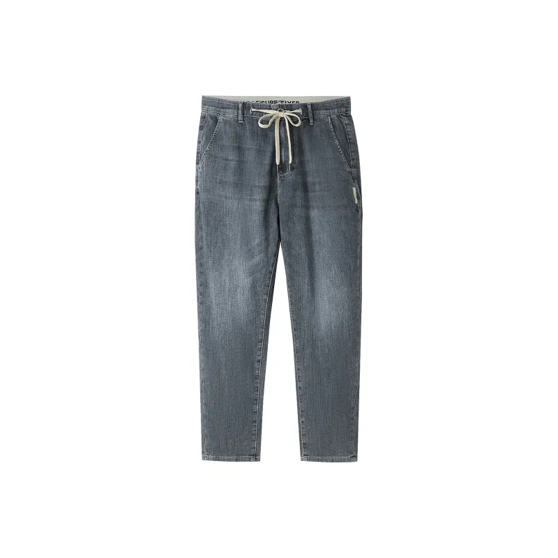HLA Jeans Men Blue Gray Denim Gradient Dark B5-0