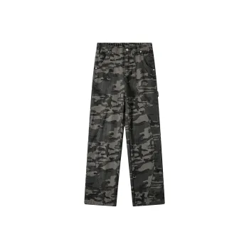 Michael Rock Jeans Unisex Green Camouflage