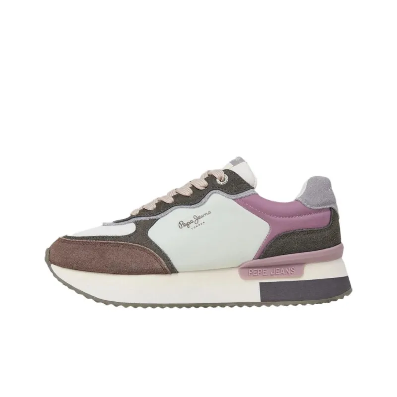 Pepe Jeans Low Top Casual Shoes Women's White Purple-0