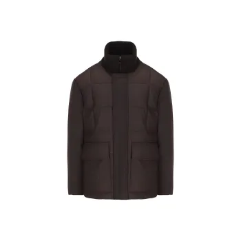 Loro Piana Leather Jackets Men Brown