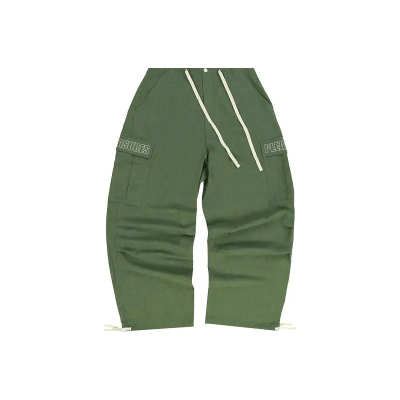 PLEASURES Visitor Wide Fit Cargo Pants-0