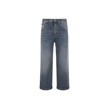 ETRO Straight Leg Mid Rise Jeans