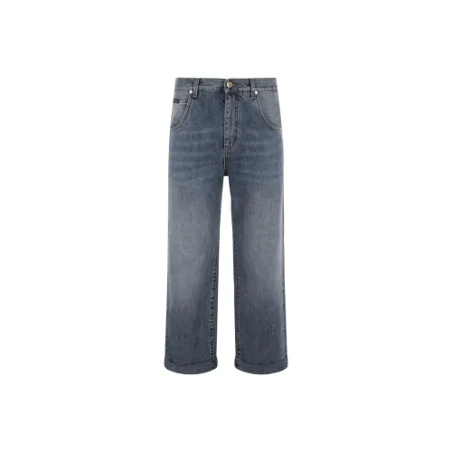 ETRO Straight Leg Mid Rise Jeans