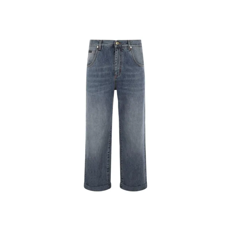 ETRO Straight Leg Mid Rise Jeans-0